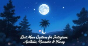 Best Moon Captions for Instagram: Aesthetic, Romantic & Funny 
