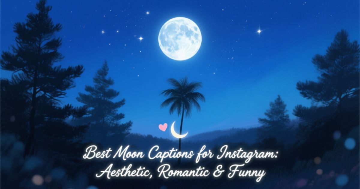 Best Moon Captions for Instagram: Aesthetic, Romantic & Funny 