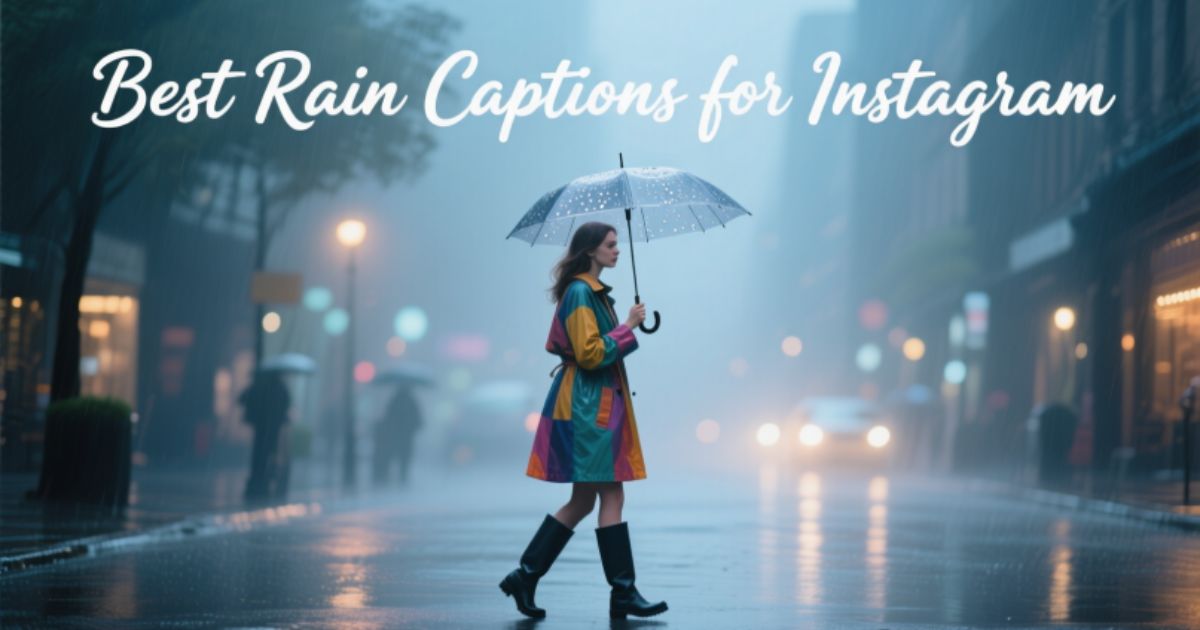 best rain captions for instagram