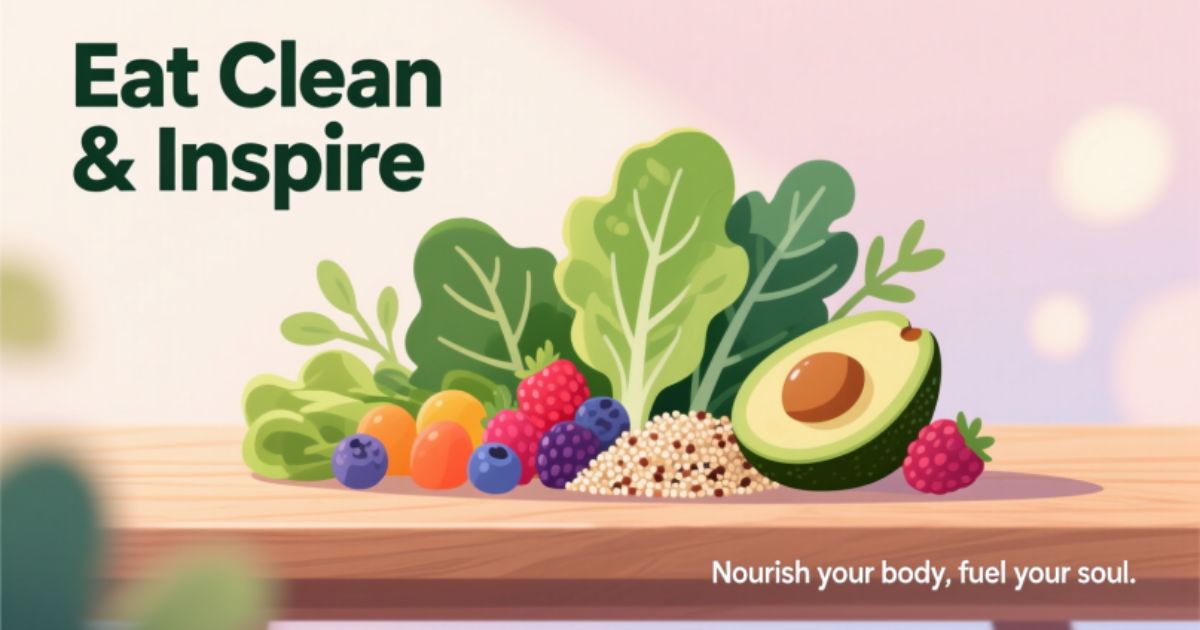 Captions for Healthy Food: Eat Clean & Inspire