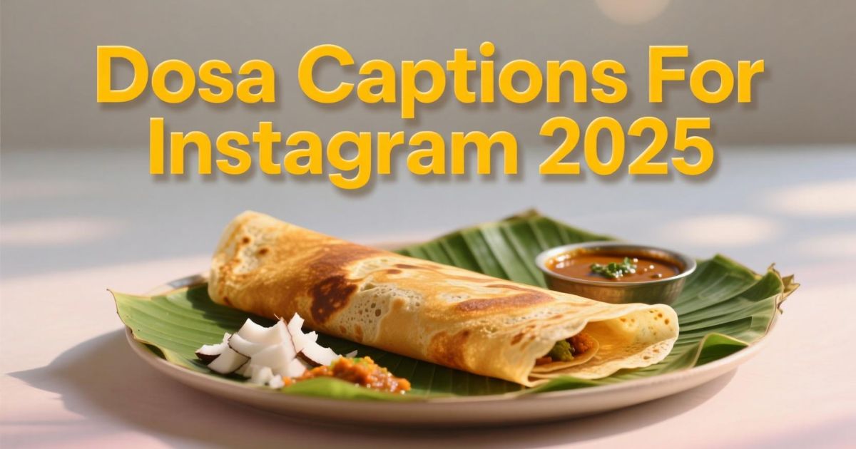 Dosa Captions For Instagram 2025
