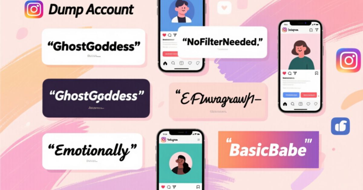 Dump Account Username Ideas For Instagram