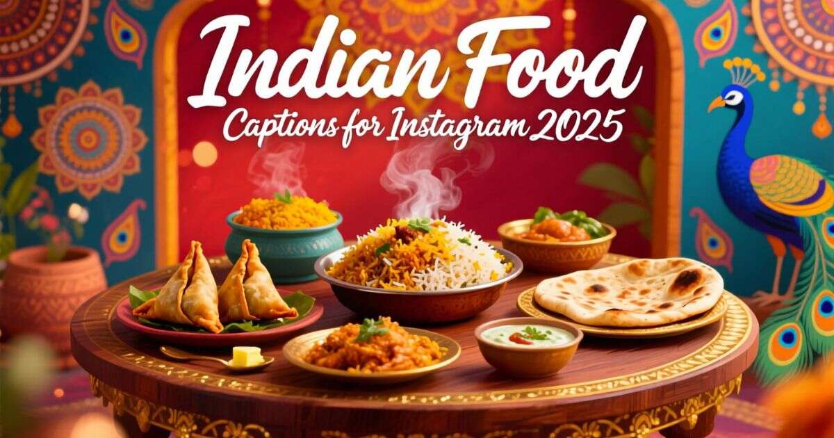 Indian Food Captions for Instagram 2025