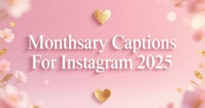 Monthsary Captions For Instagram 2025