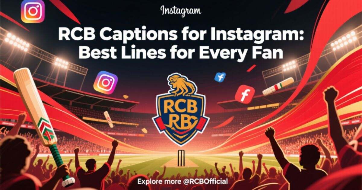 RCB Captions for Instagram: Best Lines for Every Fan 