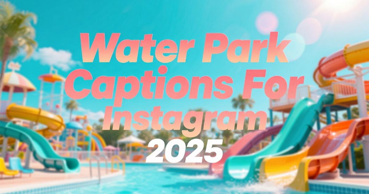 Water Park Captions For Instagram 2025