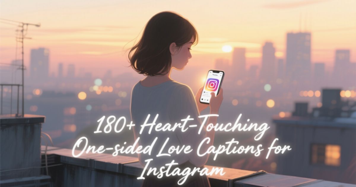180+ Heart-Touching One-sided Love Captions for Instagram 