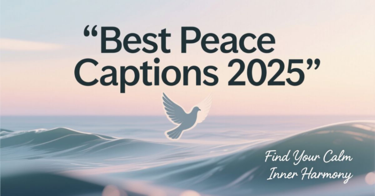 Best Peace Instagram Captions 2025