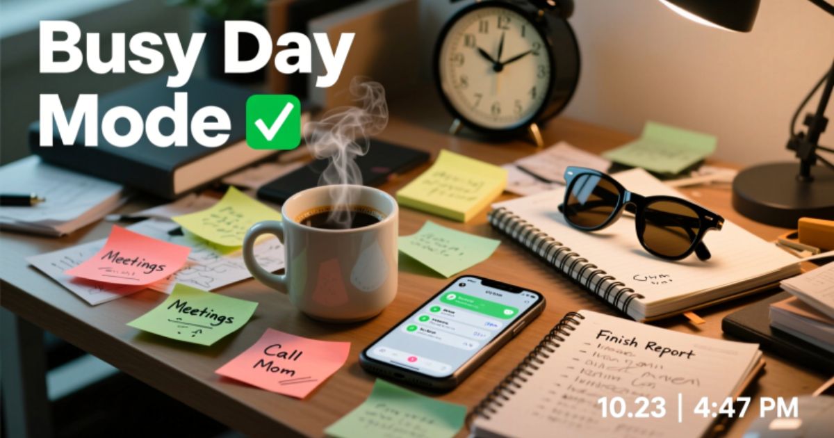 Busy Day Captions for Instagram 